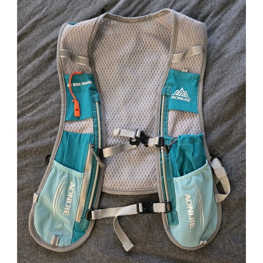 AONIJIE Hydration Vest Pack Backpack 1.5L Marathoner Running Race Hydration blue